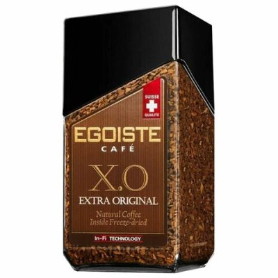 Кофе молотый в растворимом EGOISTE X.O, 100 г, сублимированный, ШВЕЙЦАРИЯ, 623500 (1)