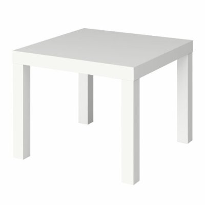 Стол журнальный Лайк аналог IKEA (550х550х440 мм), белый, 641920 (1)