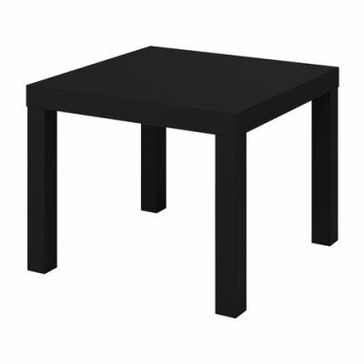 Стол журнальный Лайк аналог IKEA (550х550х440 мм), черный, 641921 (1)