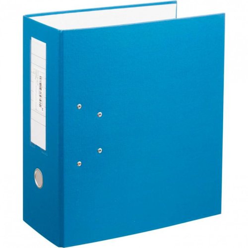 Папка-регистратор с двумя арочными механизмами до 800 л покрытие ПВХ 125 мм синяя 226054 (1)