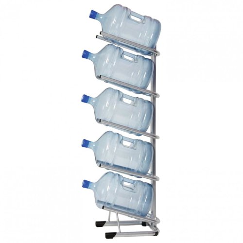 Стеллаж для хранения воды HOT FROST для 5 бутылей металл серебристый 251000502 451886 (1)