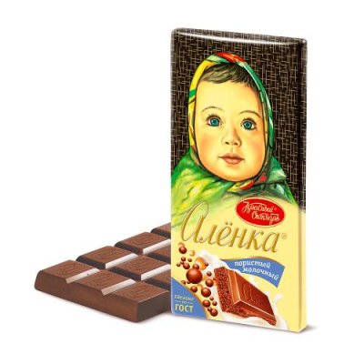 Шоколад Алёнка Пористый, Красный Октябрь, 95 гр.