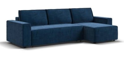 Угловой диван NORD 2.0 Велюр Monolit синий