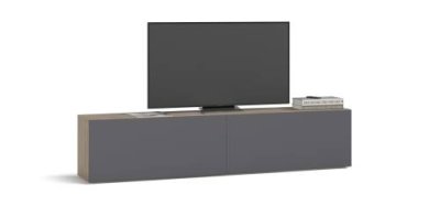 TV-Тумба BOSS QUADRO 180 lite Дуб Денвер Трюфель, Графит софт / Стенки | Товары для дома | V4.Ru: Маркетплейс