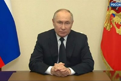 Владимир Путин выступил с обращением в связи с терактом в Подмосковье
