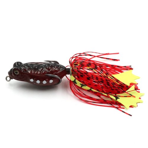 Лягушка-незацепляйка Namazu FROG с лапками, 48 мм, 8 г, цвет 04, YR Hooks (BN) #1 N-FL48-8-04