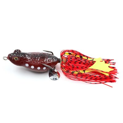 Лягушка-незацепляйка Namazu FROG с лапками, 65 мм, 16 г, цвет 04, YR Hooks (BN) #2 N-FL65-16-04