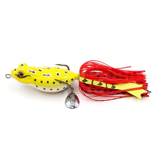 Лягушка-незацепляйка Namazu FROG с лапками, 65 мм, 16 г, цвет 10, YR Hooks (BN) #2 N-FL65-16-10