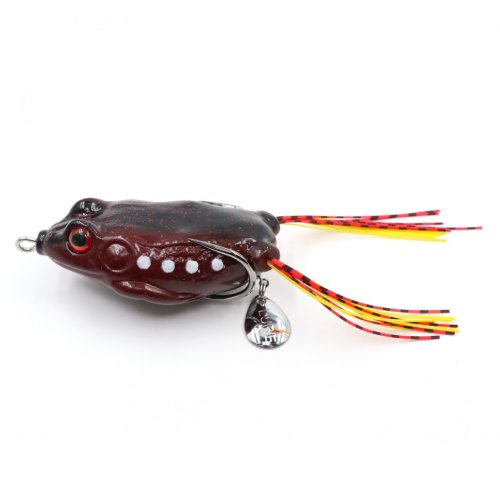 Лягушка-незацепляйка Namazu FROG с лепестком, 65 мм, 18 г, цвет 04, YR Hooks (BN) #3 N-FP65-18-04
