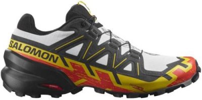 Кроссовки мужские Salomon SPEEDCROSS 6 (White/Black/Empire Yellow) (White/Black/Empire Yellow USA 10 || UK 9.5 || RUS 43 || L41737800-95UK) Кроссовки для треккинга / Одежда, обувь и аксессуары | V4.Market