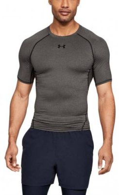 Футболка мужская Under Armour HeatGear Armour Compression SS (серый, SM, 1257468-090) Футболки / Одежда, обувь и аксессуары | V4.Market