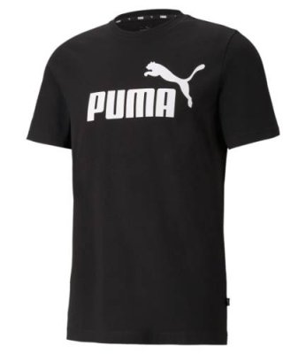 Футболка Puma Essentials Logo Men's Tee 58666601 Черный (M; 46-48; black (черный); 58666601-M) Футболки / Одежда, обувь и аксессуары | V4.Market