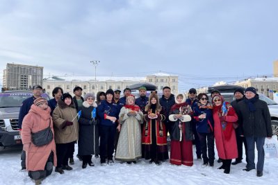 В Якутске встретили участников автопробега из Монголии