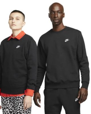 Толстовка мужская Nike Sportswear Club Crew (черный) (2XL; black (черный); BV2662-010-2XL) Толстовки, джемперы, свитеры, худи / Одежда, обувь и аксессуары | V4.Market