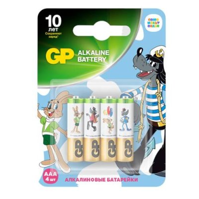 Элемент питания GP Ну, погоди! ААА LR3, 4 шт / Батарейки | Товары для дома | V4.Ru: Маркетплейс