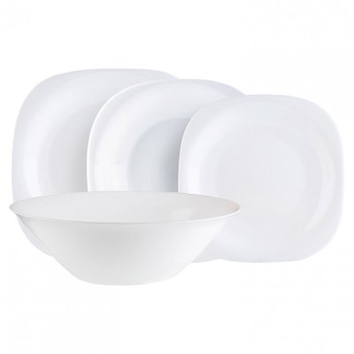 набор посуды столовый 19 предметов белое стекло Carine LUMINARC N2185 605670 (1)