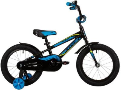 Детский велосипед Novatrack Dodger 16, год 2022, цвет Черный