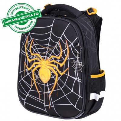 Ранец Brauberg Premium, 2 отделения,  Venomous spider, 3D панель, 38х29х16 см, 271355