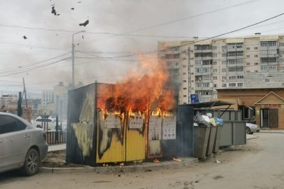 В Якутске загорелись контейнеры раздельного сбора мусора