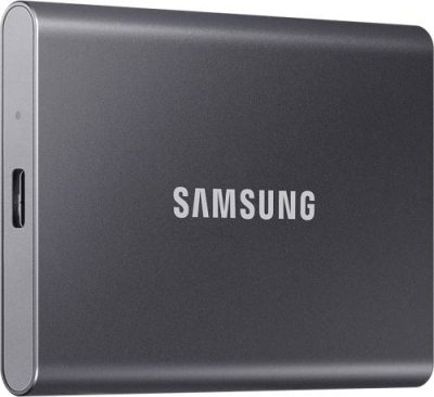 Внешний накопитель Samsung SSD USB 3.2 T7 500 ГБ серый / Внешние накопители | Электроника | V4.Ru: Маркетплейс