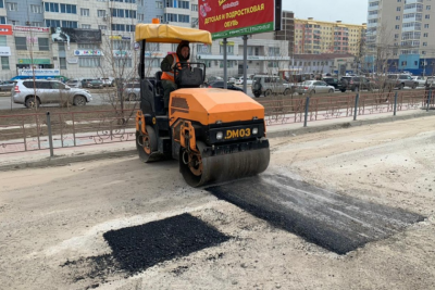 Ямочный ремонт в Якутске затронет 20 тысяч квадратных метров дорог