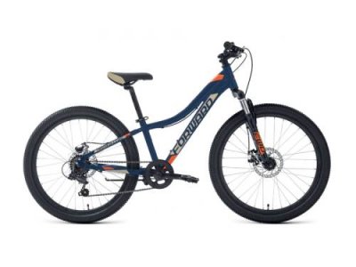 Подростковый велосипед Forward Twister 24 2.0 D, год 2024, цвет Синий-Оранжевый, ростовка 12