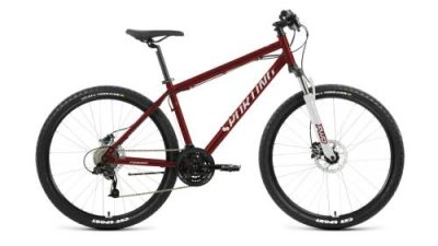 Горный велосипед Forward Sporting 27.5 3.2 HD, год 2023, цвет Красный-Серебристый, ростовка 19