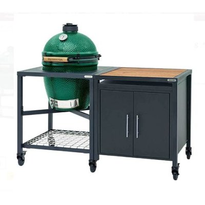 Керамический гриль Big Green Egg XL на модульной подставке в комбинации со шкафом зеленый 61см / Керамические грили Big Green Egg | Дача, сад и огород | V4.Ru: Маркетплейс