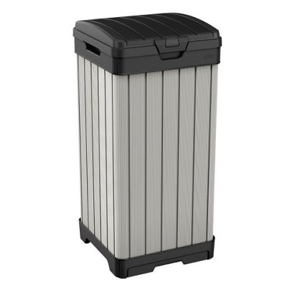 Мусорный бак Keter Rockford waste bin 125 L серый / Мусорные баки | Дача, сад и огород | V4.Ru: Маркетплейс