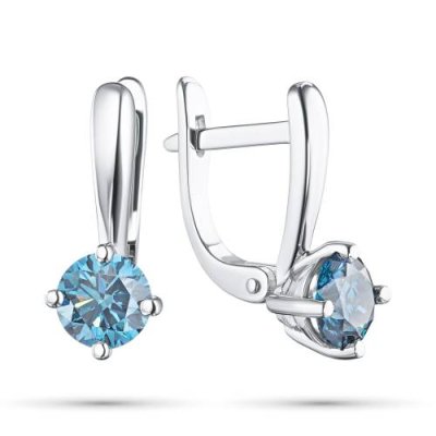 Серьги из белого золота э0912сг04200689_blue / Серьги | Одежда, обувь и аксессуары | V4.Ru: Маркетплейс