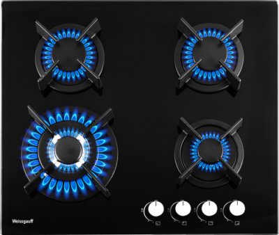 Варочная панель Weissgauff HGG 640 BG / Газовые панели на стекле | Бытовая техника | V4.Ru: Маркетплейс