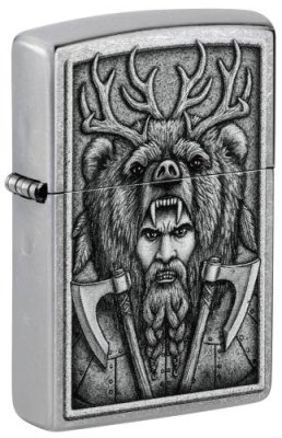 Зажигалка Barbarian Design ZIPPO 48731 Ветроустойчивые / Одежда, обувь и аксессуары | V4.Market