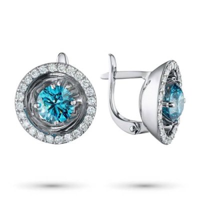 Серьги из белого золота э0912сг12210607_blue / Серьги | Одежда, обувь и аксессуары | V4.Ru: Маркетплейс