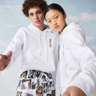 Хлопковая флисовая толстовка Lacoste x Polaroid Unisex / Lacoste | Одежда, обувь и аксессуары | V4.Ru: Маркетплейс