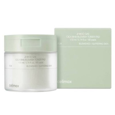 Ji Woo Gae Cica BHA Blemish Toner Pad Успокаивающие тонер-пэды для проблемной кожи 170 ml (60 шт), Celimax / Красота | Товары для дома | V4.Ru: Маркетплейс