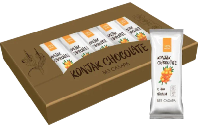 Шоколад без сахара KONJAK CHOCOLATE Облепиховый, 30г*10 шт, Shirataki / Красота | Товары для дома | V4.Ru: Маркетплейс