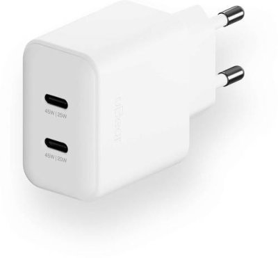 Сетевое зарядное устройство uBear Motion 2xUSB-C, 45 Вт белый / Сетевые зарядные устройства | Электроника | V4.Ru: Маркетплейс