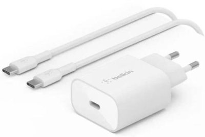 Сетевое зарядное устройство Belkin USB-C, 25 Вт, PD белый / Сетевые зарядные устройства | Электроника | V4.Ru: Маркетплейс