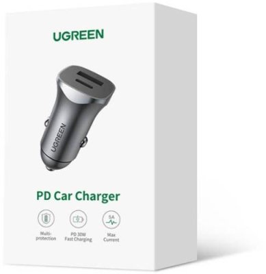 Автомобильное зарядное устройство EnergEA CD130 USB-C + USB-A, 30 Вт серый / Автомобильные зарядные устройства | Электроника | V4.Ru: Маркетплейс