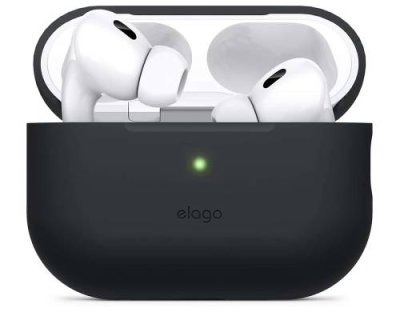 Чехол Elago Silicone для AirPods Pro 2, силикон, черный / Аксессуары для наушников | Электроника | V4.Ru: Маркетплейс