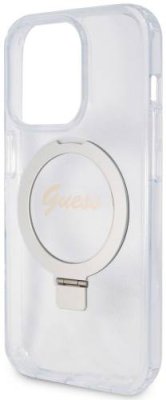 Чехол Guess Script Ring для iPhone 15 Pro Max MagSafe, прозрачный / Чехлы | Электроника | V4.Ru: Маркетплейс