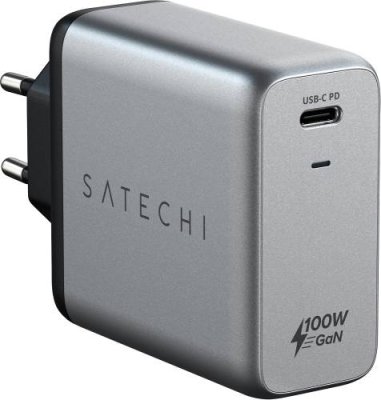 Сетевое зарядное устройство Satechi Compact Charger USB-C 100Вт, GaN, серый / Зарядные устройства | Электроника | V4.Ru: Маркетплейс