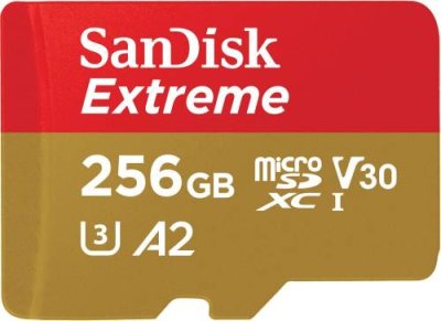 Карта памяти SanDisk Extreme microSDXC 256 ГБ с адаптером / Карты памяти | Электроника | V4.Ru: Маркетплейс