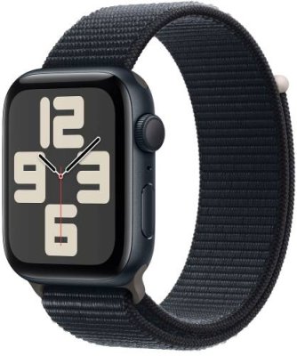 Apple Watch SE 2023, 44 мм, корпус из алюминия цвета «тёмная ночь», спортивный браслет цвета «тёмная ночь» / Watch SE 2023 | Электроника | V4.Ru: Маркетплейс