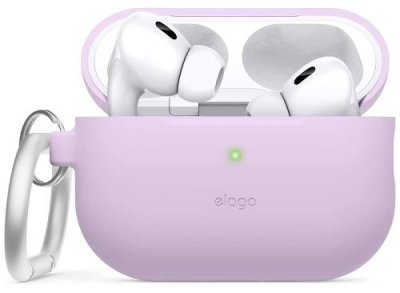 Чехол Elago Silicone Hang для AirPods Pro 2, силикон, лавандовый / Аксессуары для наушников | Электроника | V4.Ru: Маркетплейс