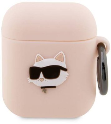 Чехол Lagerfeld Choupette 3D для AirPods 1/2, розовый / Чехлы | Электроника | V4.Ru: Маркетплейс