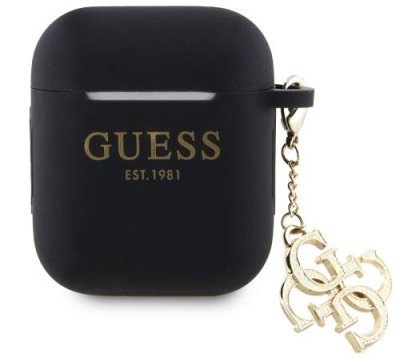 Чехол Guess Diamond Charm для Airpods 1/2, черный / Аксессуары для наушников | Электроника | V4.Ru: Маркетплейс