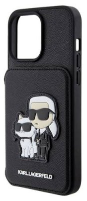 Чехол Lagerfeld Saffiano Karl & Choupette Cardslot для iPhone 15 Pro, черный / Чехлы | Электроника | V4.Ru: Маркетплейс