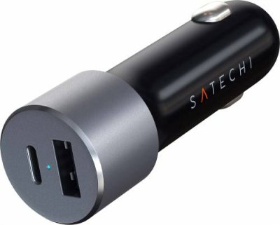 Автомобильное зарядное устройство Satechi USB-C + USB-A, PD, 72Вт, черный / Зарядные устройства | Электроника | V4.Ru: Маркетплейс