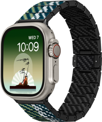 Ремешок Pitaka Wind для Apple Watch, 38/49 мм, карбон, черный / Ремешки | Электроника | V4.Ru: Маркетплейс